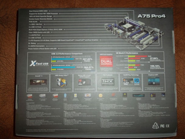 Коробка мат.платы ASRock A75 Pro4
