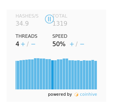 Coinhive UI