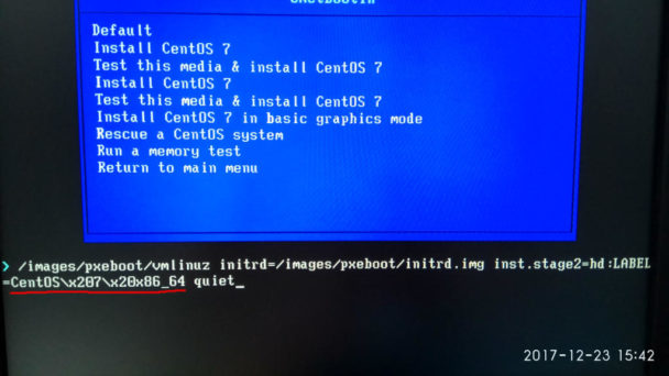Boot menu