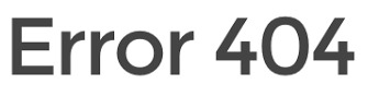 Error 404