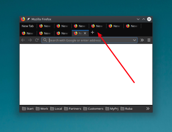Firefox вкладки в несколько строк