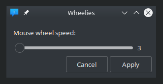 Конфигурация скрола через imwheel