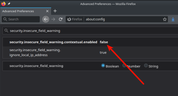 Отключение ошибки firefox this connection is not secure logins entered here could be compromised disable