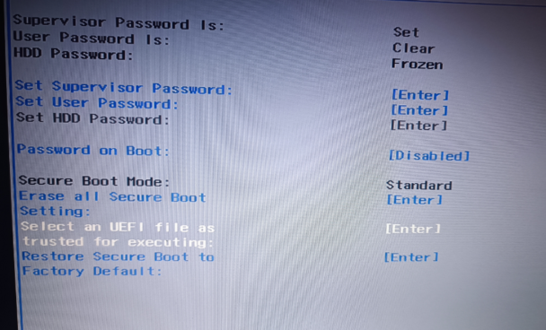 Select an UEFI file