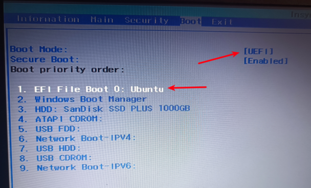 Change Boot Mode
