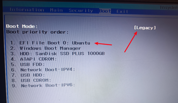 Change Boot Mode